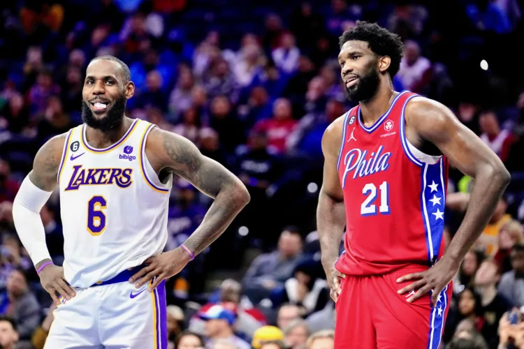 76ers celebrate LeBron’s arrival
